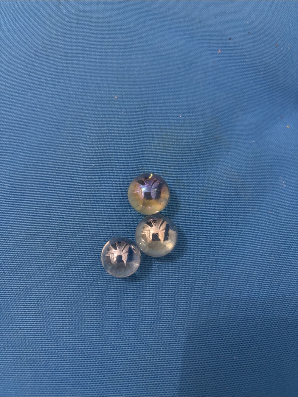 Marbles See Through Is Clear Colored White Three In Stock NWOTS